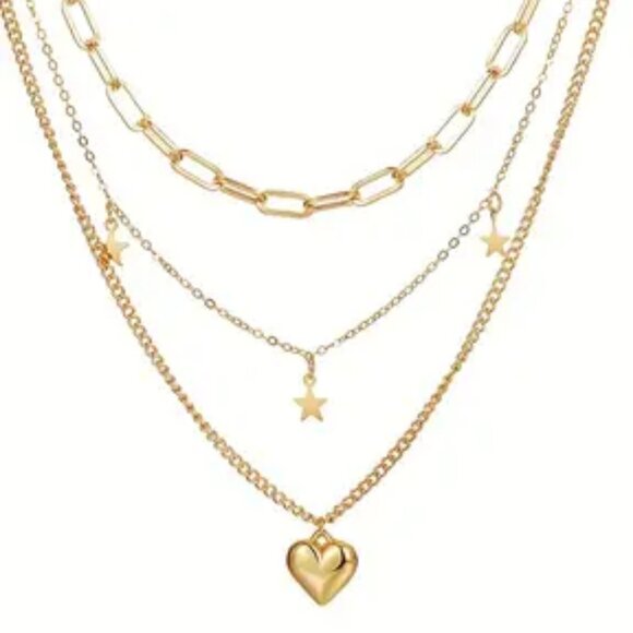 Jewelry - Necklace Y2k Style Jewelry Set Inlaid Rhinestone Match Daily Outfits Perfect
